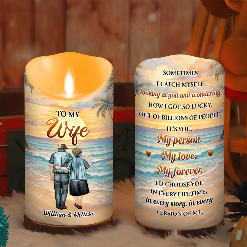 How Lucky I Am - Personalized LED Candle