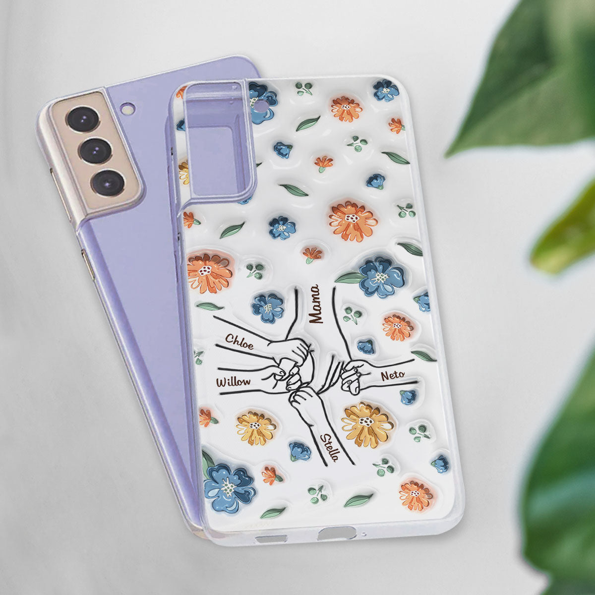 Mom Hold My Heart - Personalized 3D Inflated Effect Phone Case