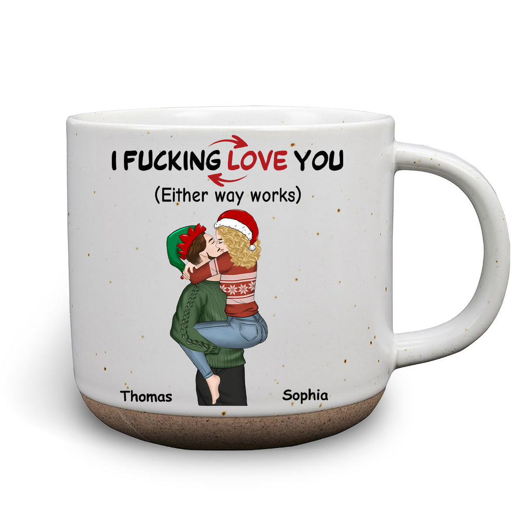Custom Anniversary Keepsake Gifts For Couple • Really Love You - Personalized Pottery Mug