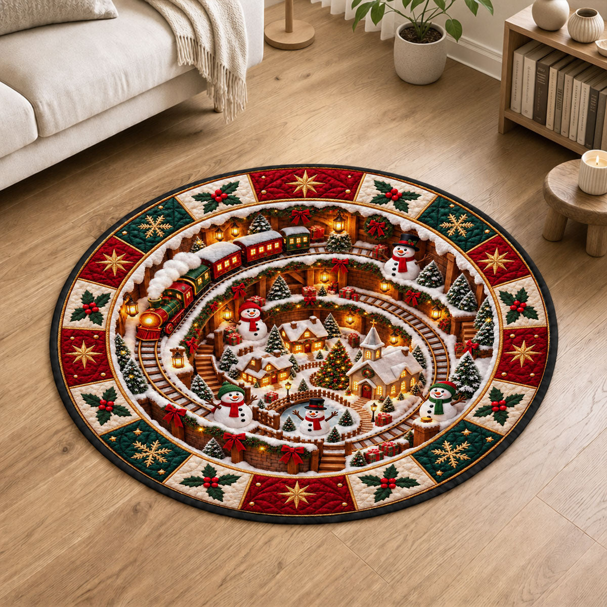 Holiday Party Lovers - Personalized Quilted Mat