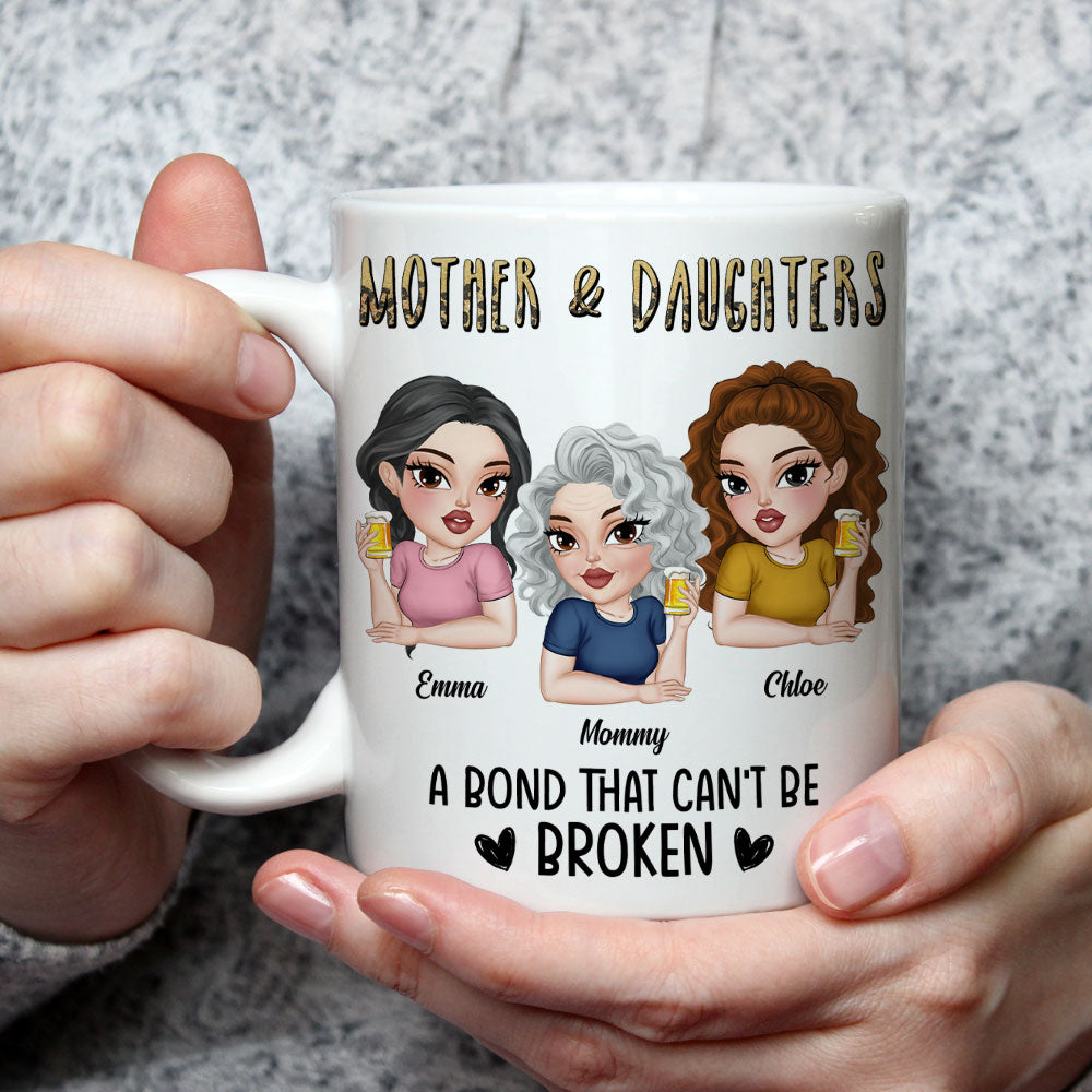 Custom Christmas & Birthday Gift for Daughter • A Bond That Can't Be Broken - Personalized Coffee Mug