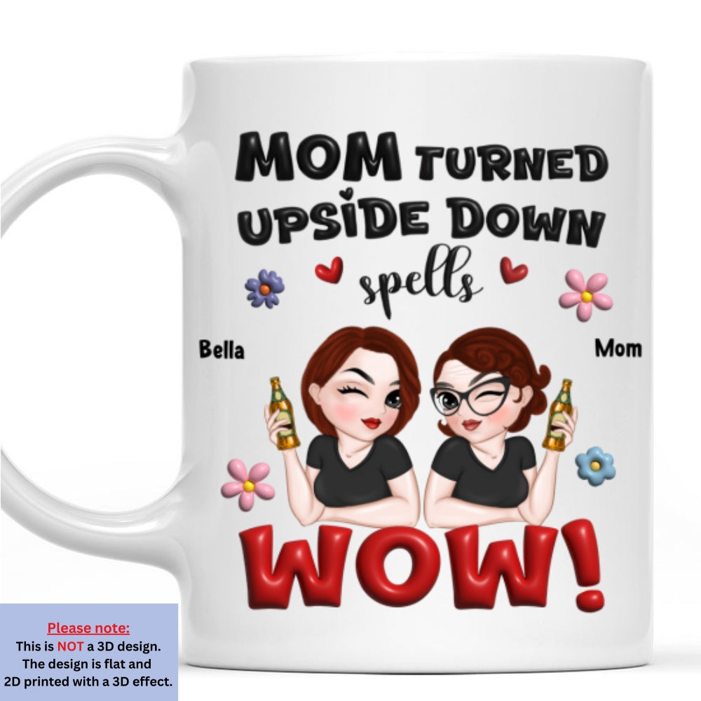 Custom Mother's Day Gift for Mom & Grandma • Mom You Are Truly Wow - Personalized 3D Inflated Effect Mug