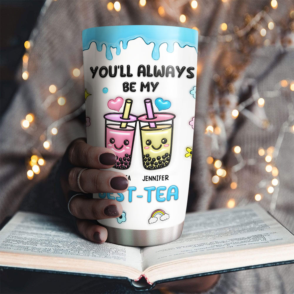 Best Friend Forever - Personalized 3D Inflated Effect Tumbler