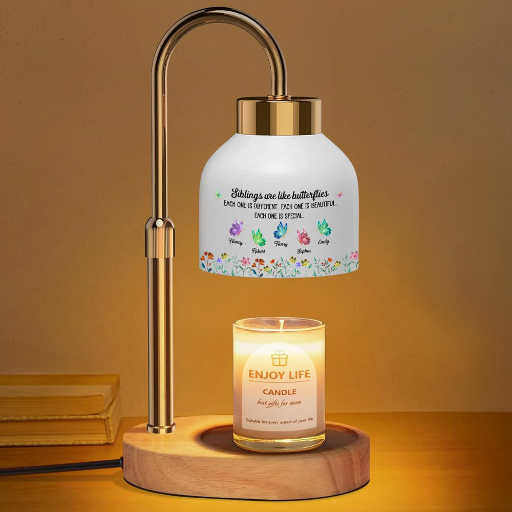 Festive Sister Love - Personalized Candle Warmer Lamp