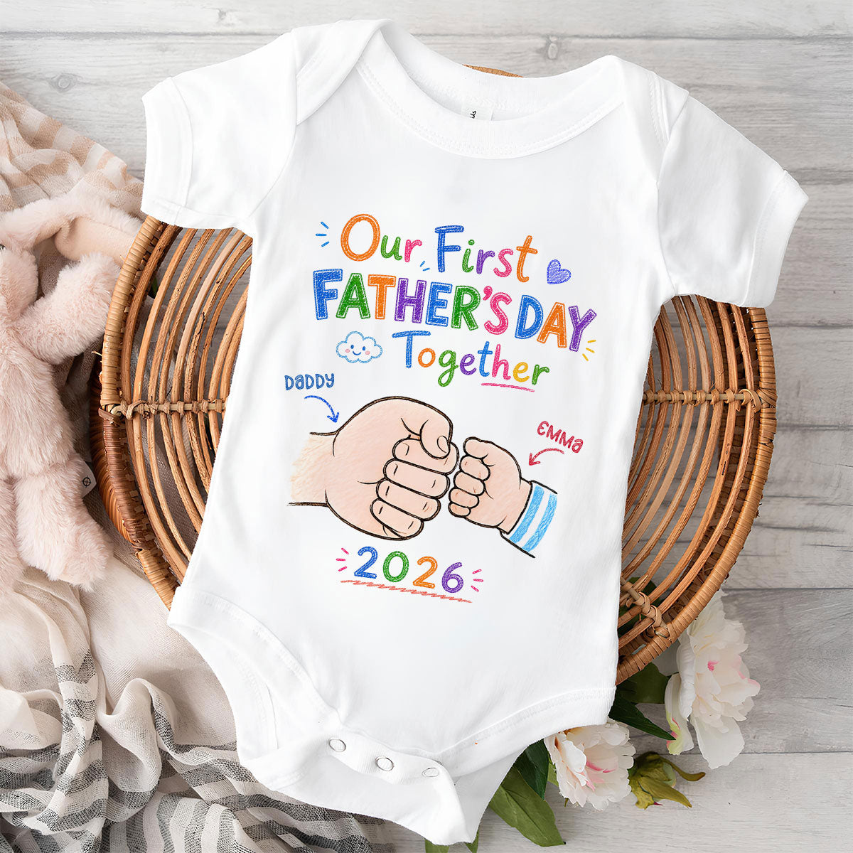 Our First Year - Personalized Baby Onesie