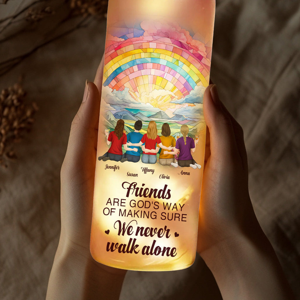 A Sister Is God Way - Personalized Bottle Lamp