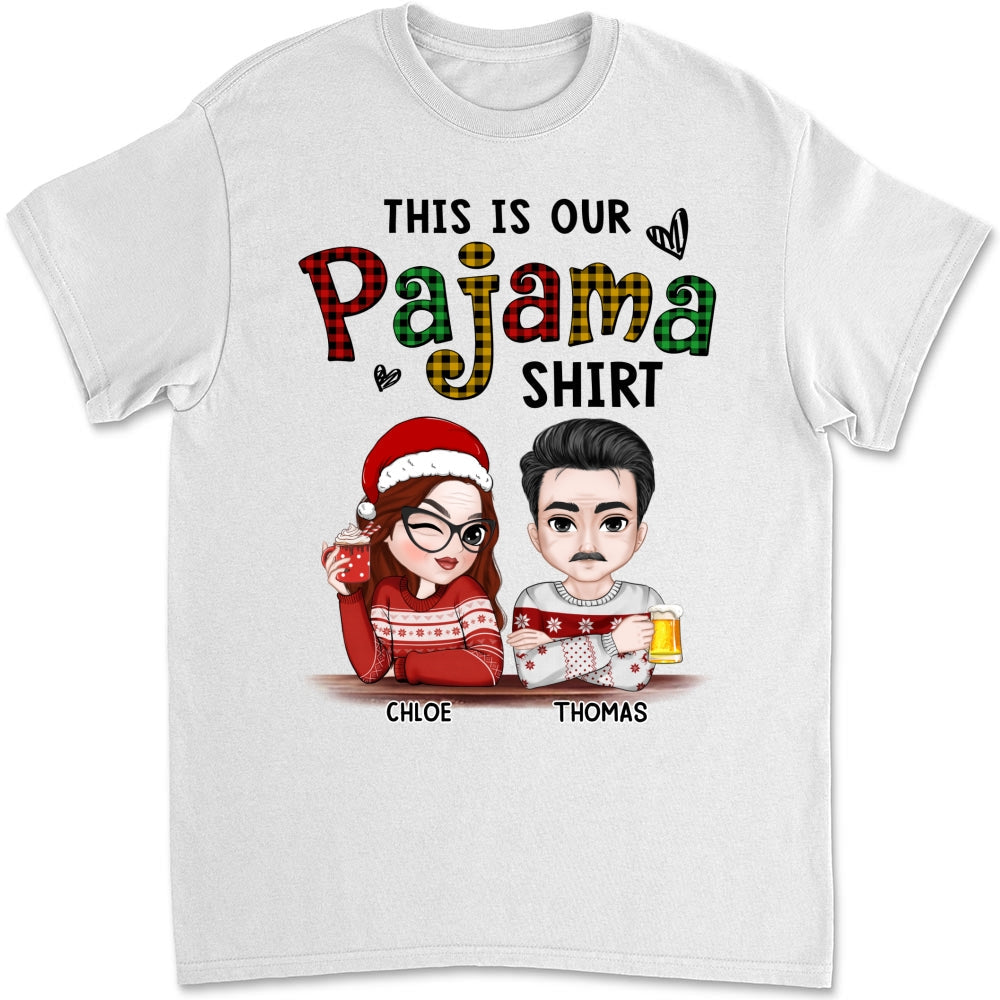 Custom Christmas & Birthday Keepsake Gift • Our Pajama - Personalized Shirt