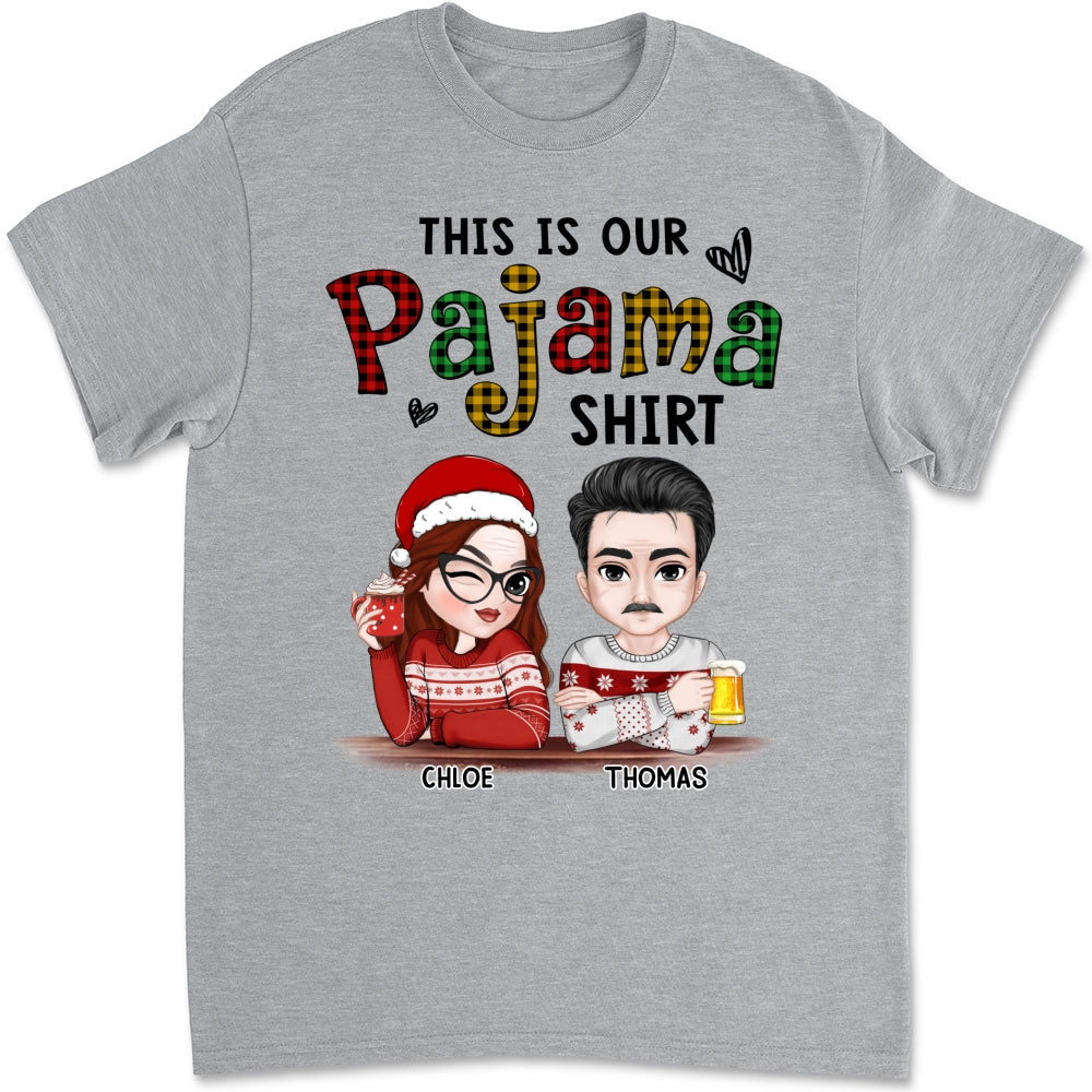 Custom Christmas & Birthday Keepsake Gift • Our Pajama - Personalized Shirt