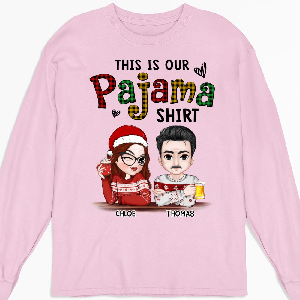 Custom Christmas & Birthday Keepsake Gift • Our Pajama - Personalized Shirt