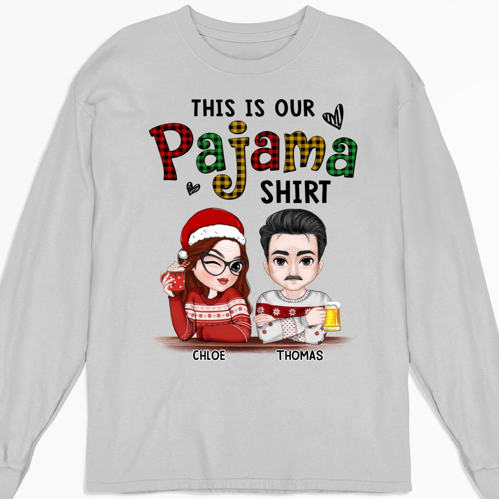 Custom Christmas & Birthday Keepsake Gift • Our Pajama - Personalized Shirt