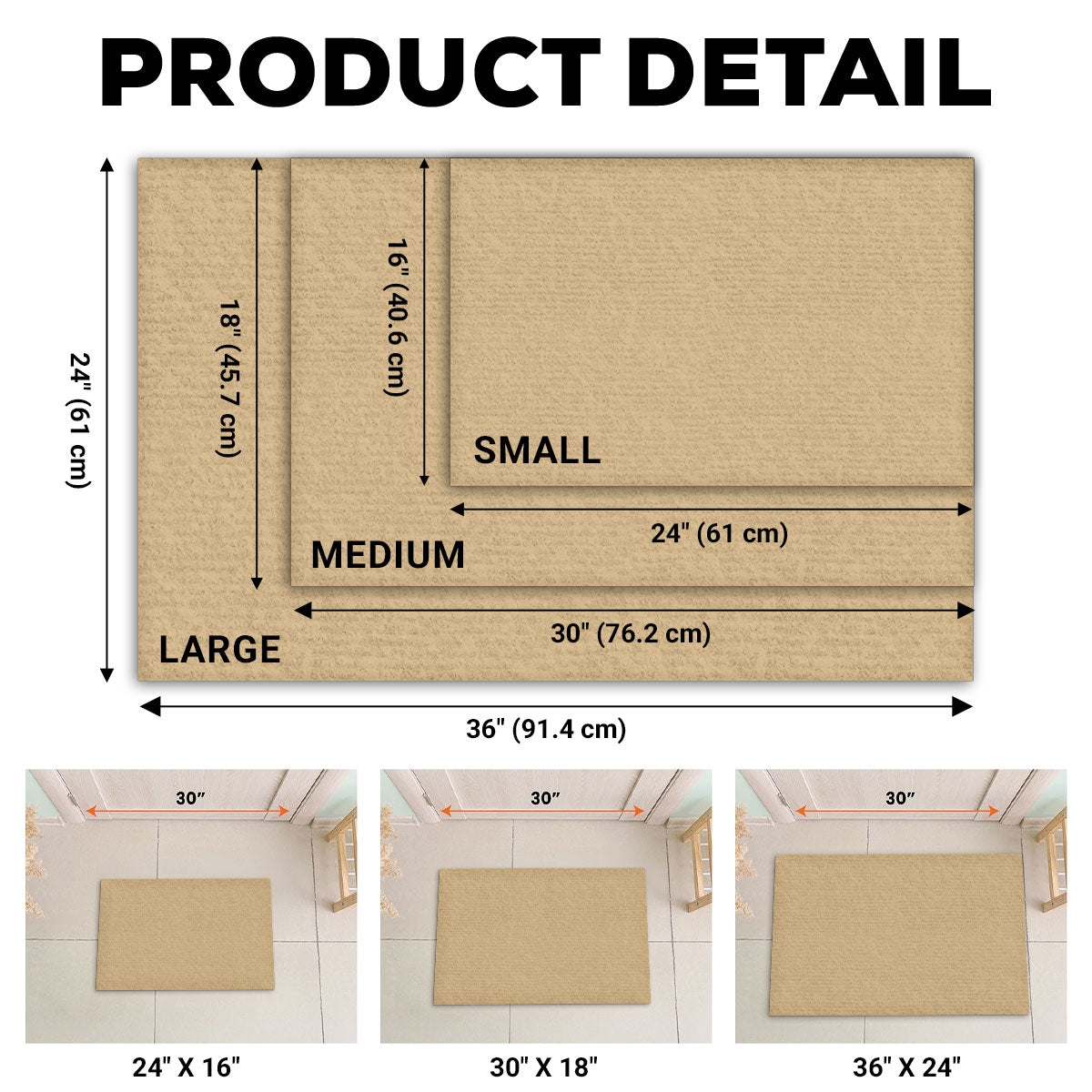 There Is No Place Like - Personalized Doormat