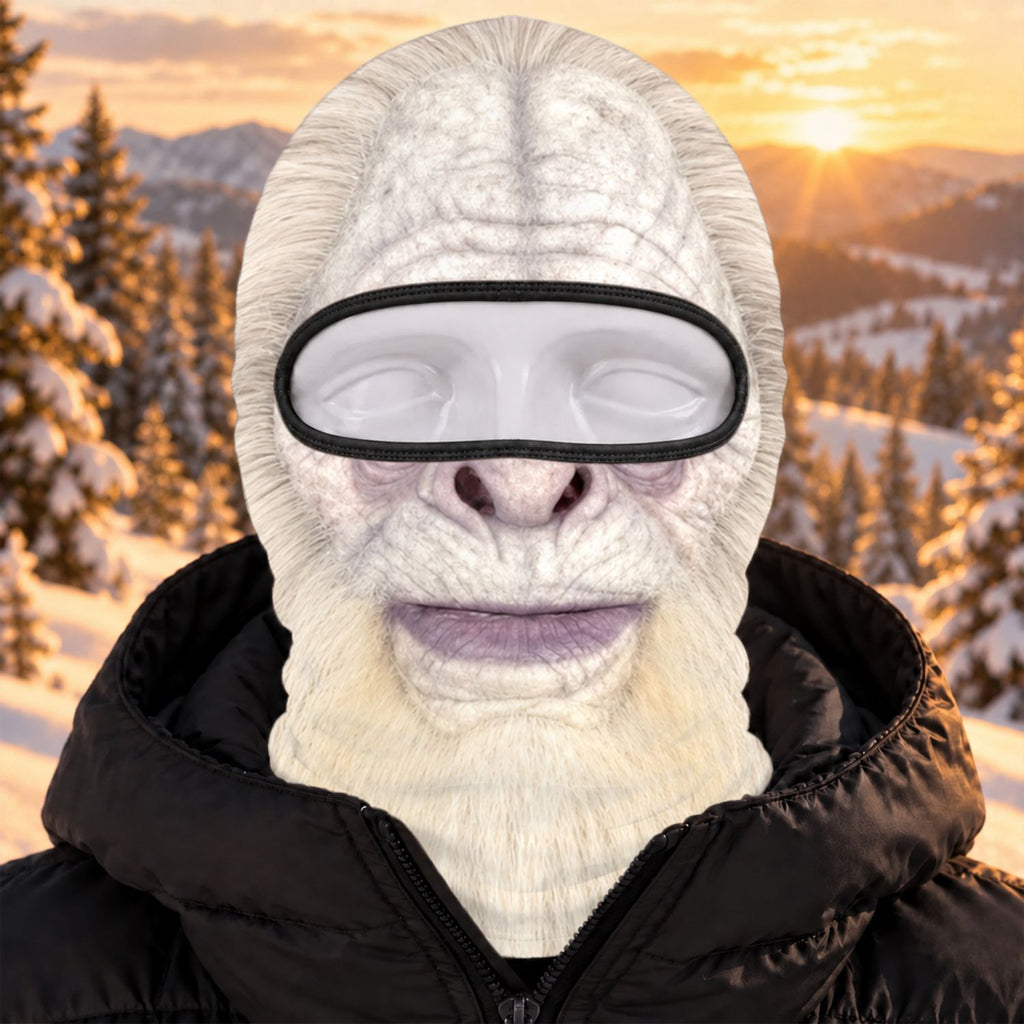 Custom Funny 3D Face Balaclava, Gag Gift For Ski Lovers & Friends • Funny Goofies Go Skiing - Personalized Ski Mask