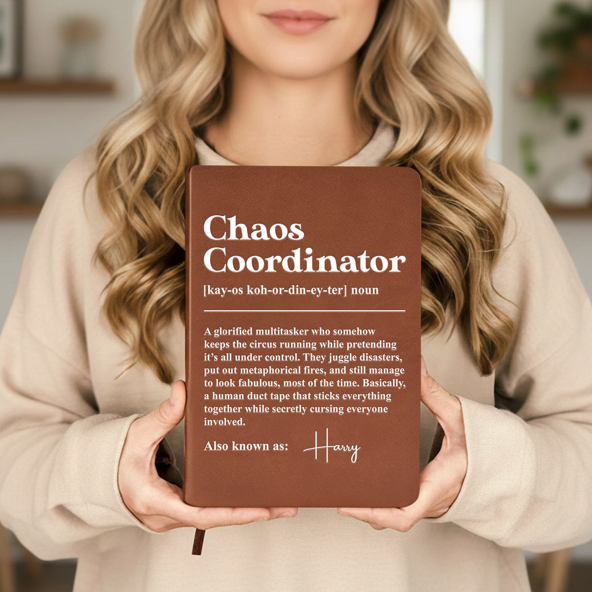 Office Fires Meet Their Match - Personalized Leather Journal