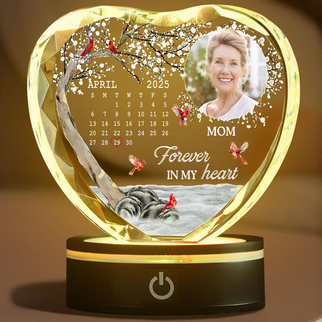 My Heart Changed Forever - Personalized Crystal Led Light