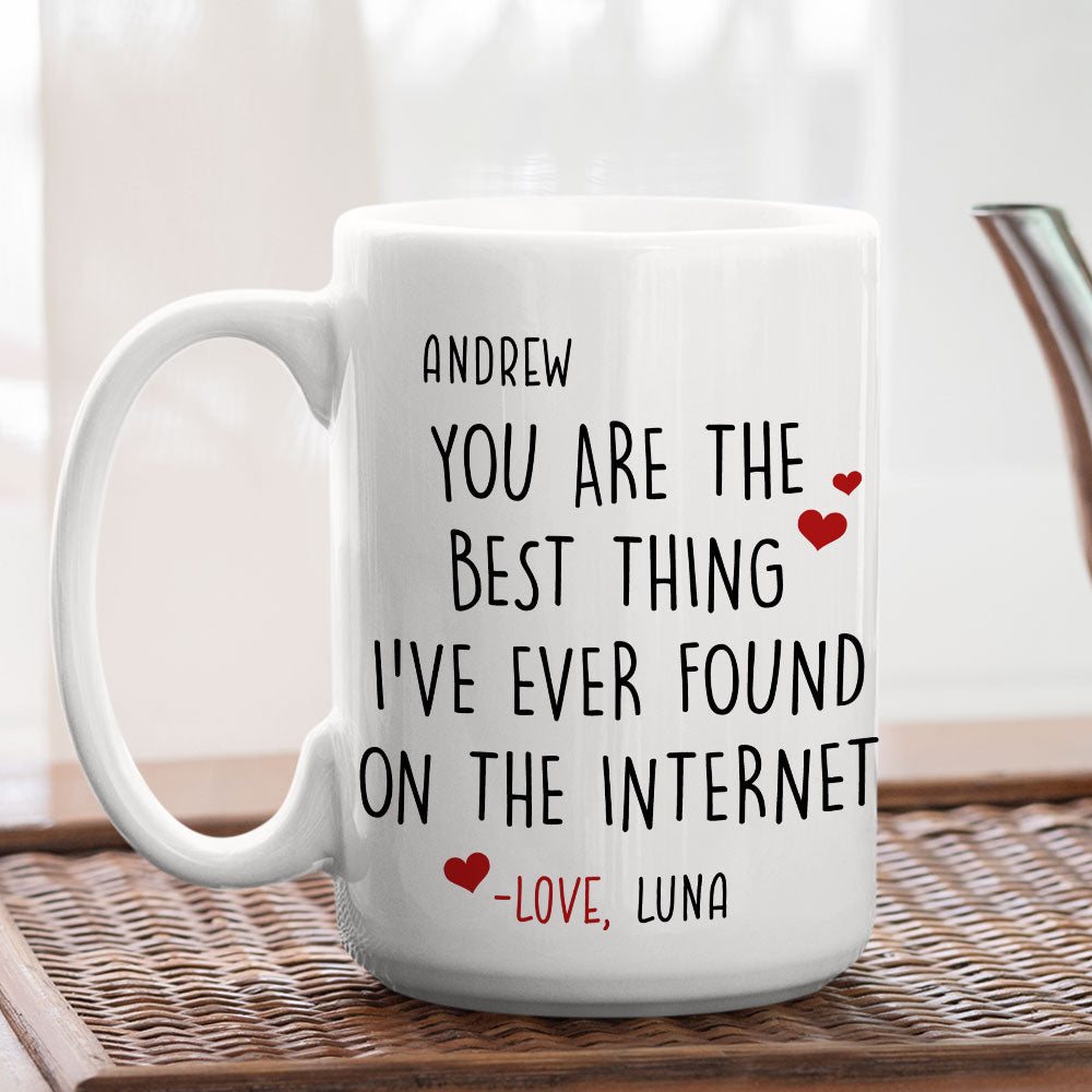 Custom Anniversary Keepsake Gifts For Couple • Best Click I Ever Made - Personalized Coffee Mug