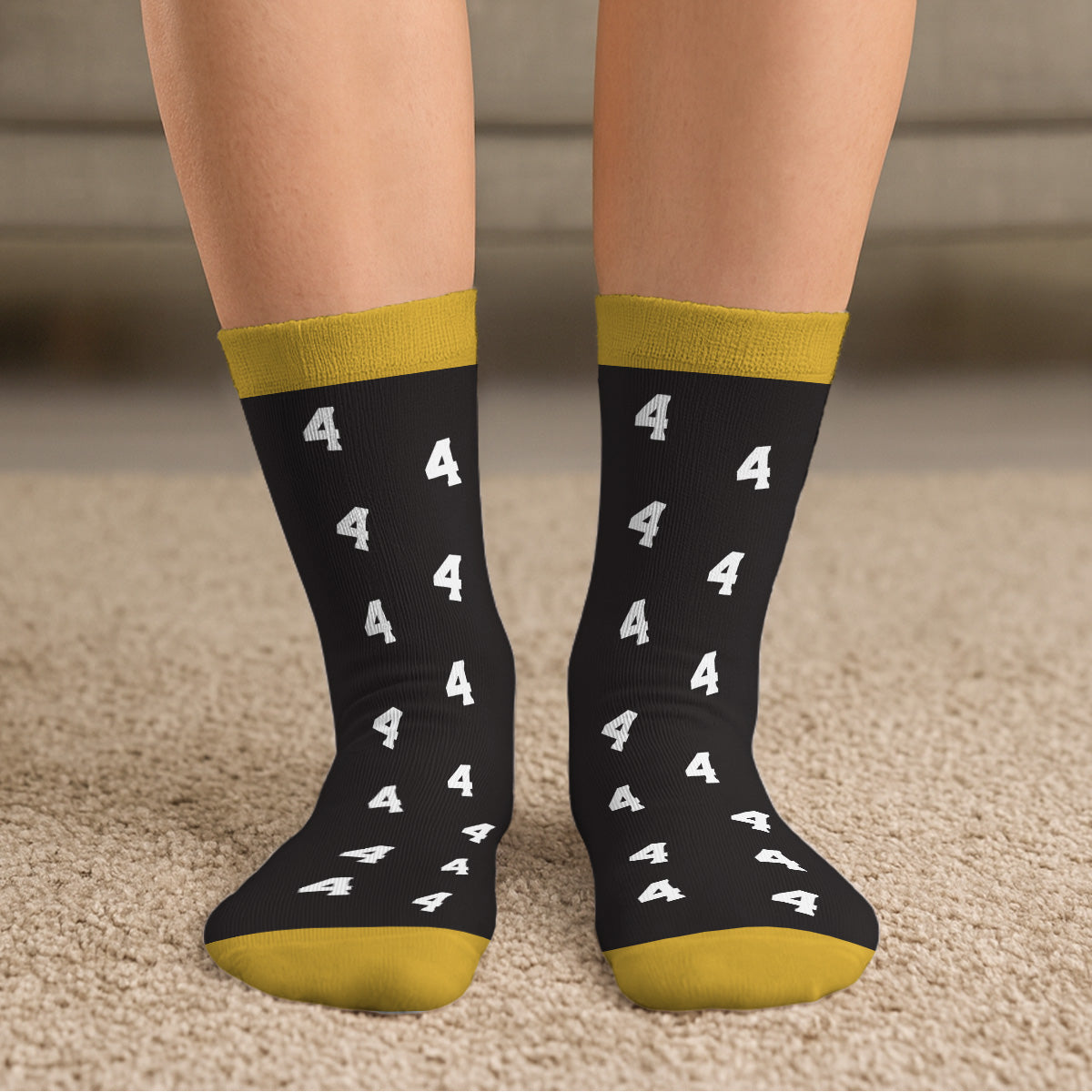 Custom Unique Footwear, Christmas Birthday Gift For Him & Her • Look This Good - Personalized Crew Socks