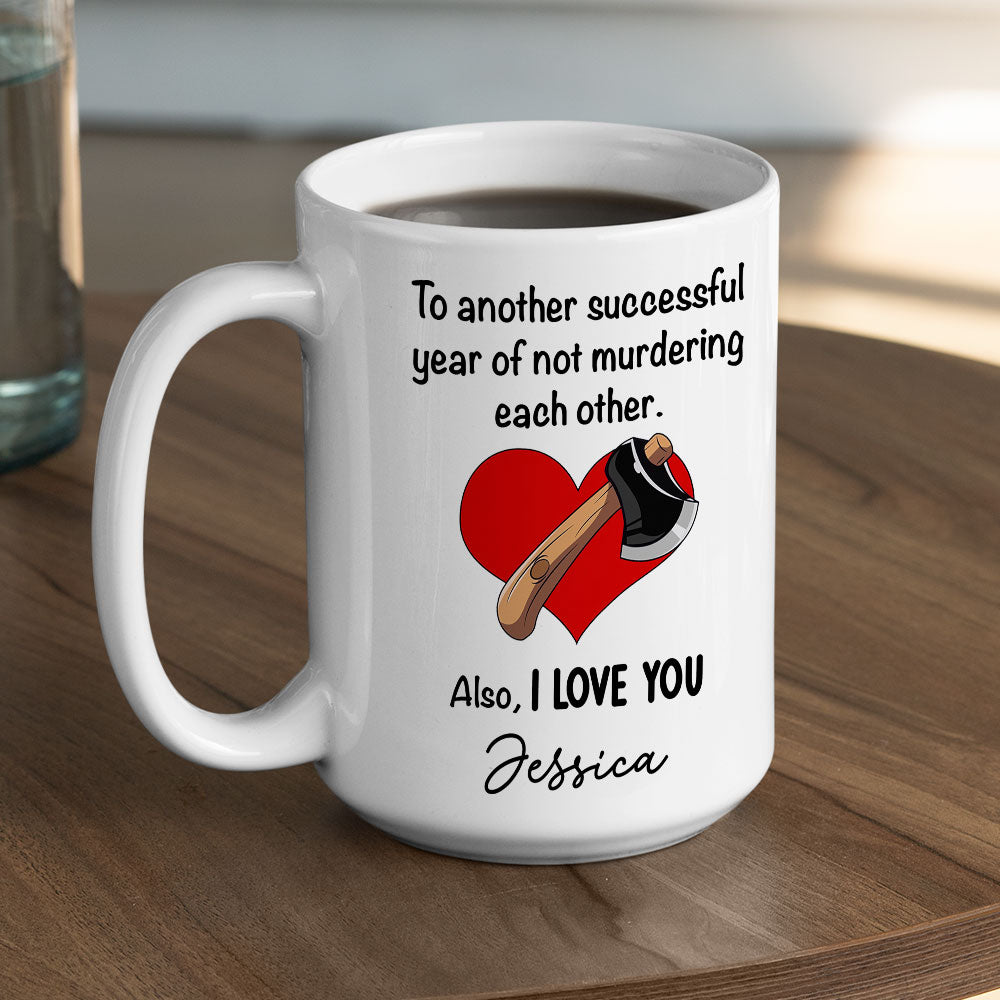 Custom Anniversary Keepsake Gifts For Couple • Another Successful Of Year - Personalized Coffee Mug