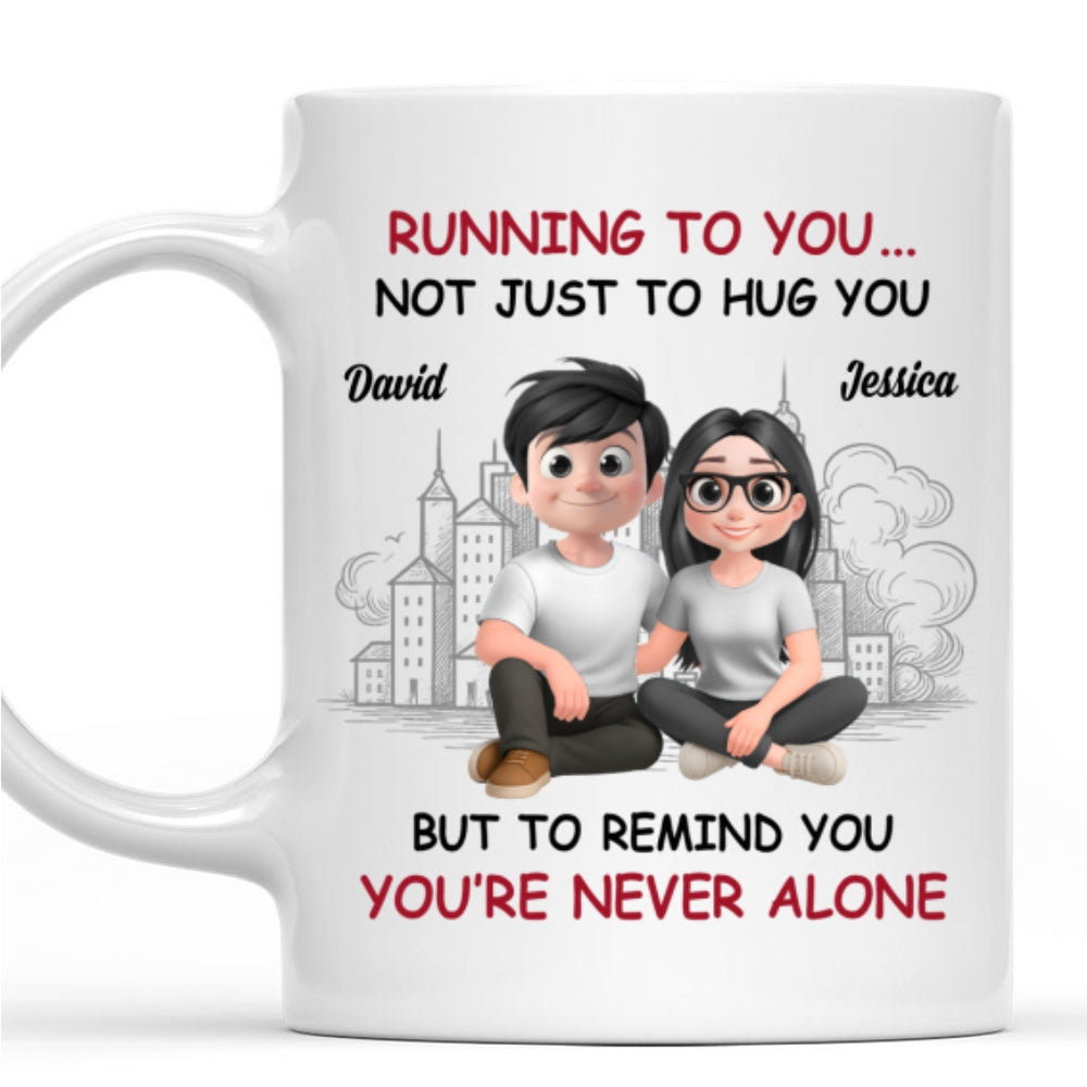 Custom Anniversary Keepsake Gifts For Couple • Heart Runs Home To You - Personalized Coffee Mug