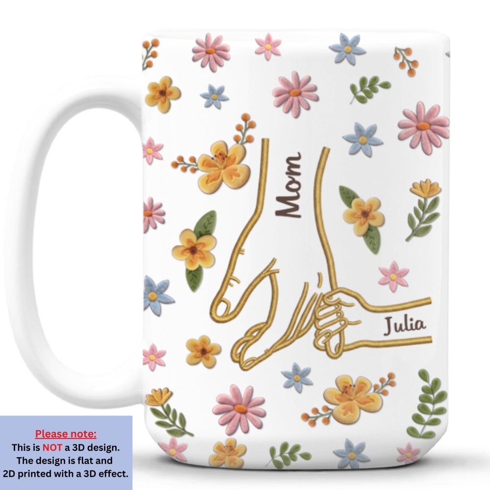 Custom Mother's Day Gift for Mom & Grandma • Hold my heart And Hold Me Forever - Personalized Coffee Mug