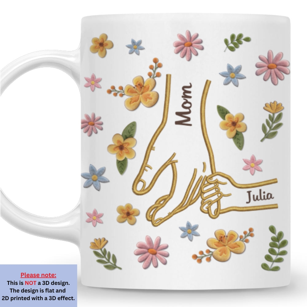 Custom Mother's Day Gift for Mom & Grandma • Hold my heart And Hold Me Forever - Personalized Coffee Mug