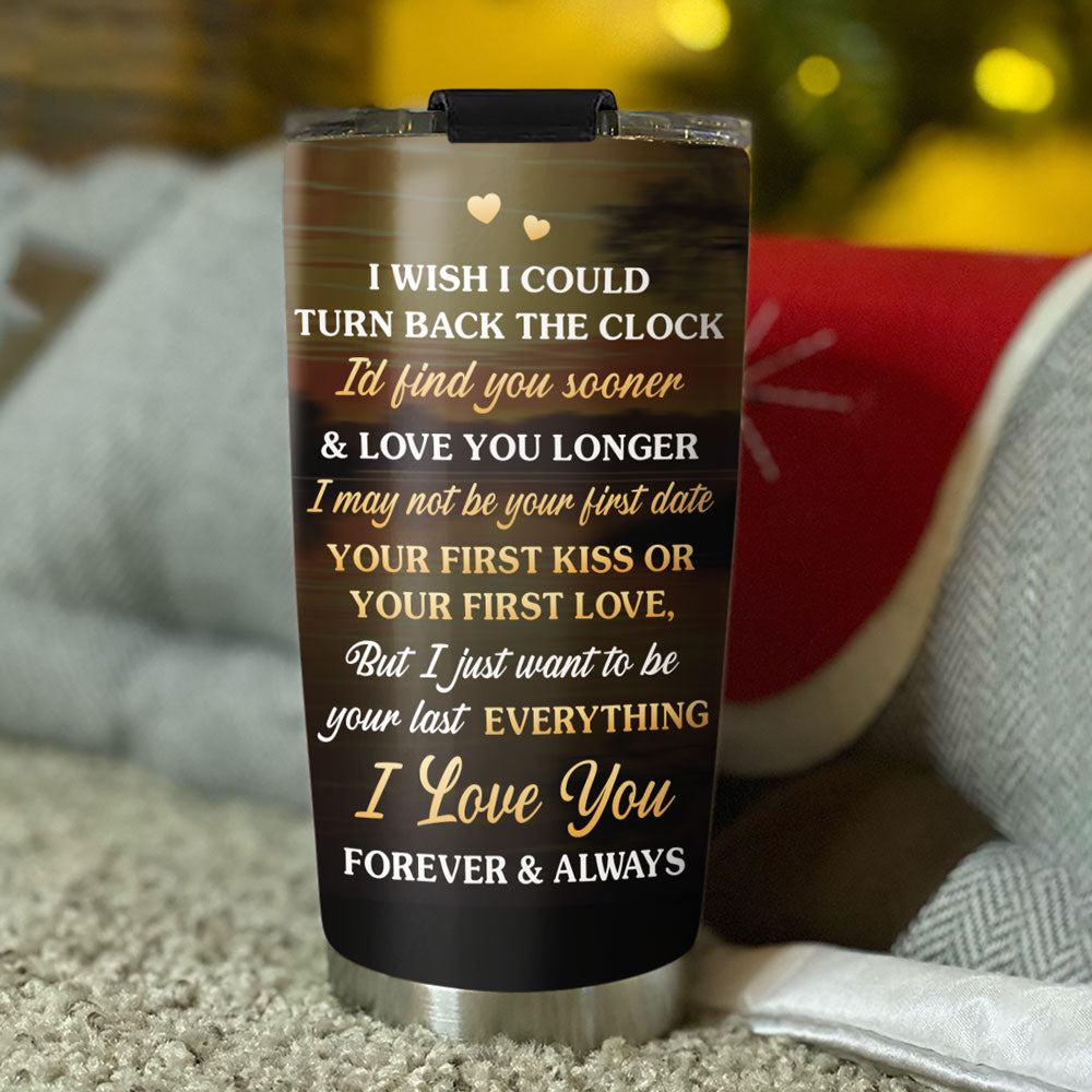 Custom Christmas Anniversary Gifts For Wife • Your Last - Personalized Tumbler