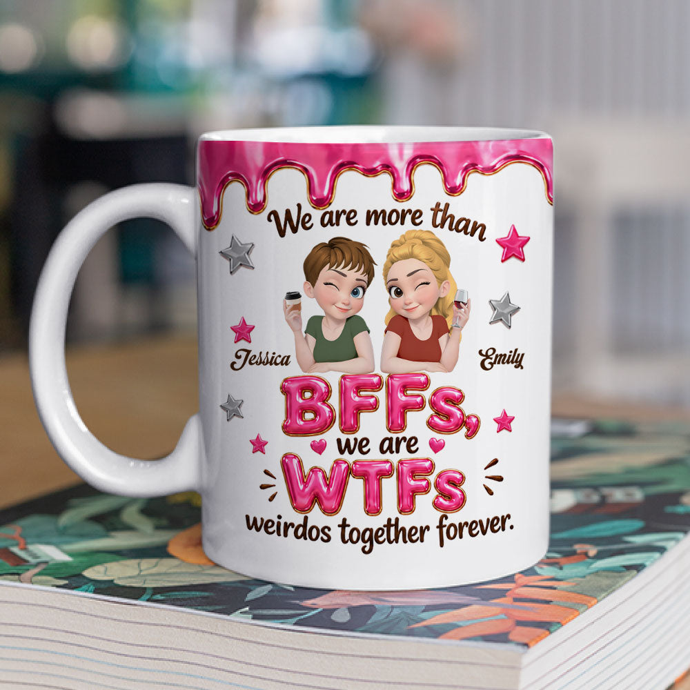 Custom Best Friend, Christmas & Birthday Friendship Keepsake Gift • Misfit Mates - Personalized Coffee Mug