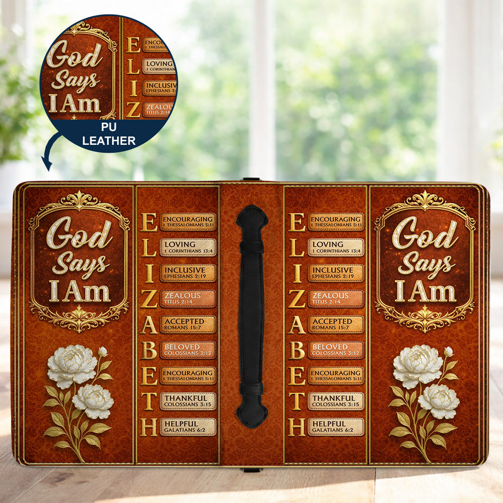 God Says You Are Bible 2 - Personalized Bible Cover