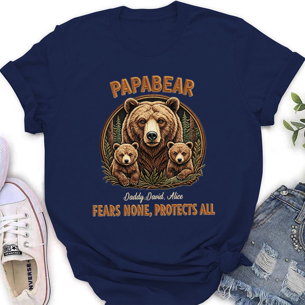 Custom Father's Day, Special Gift for Dad & Grandpa • Protected By Papa Bear - Personalized Shirt