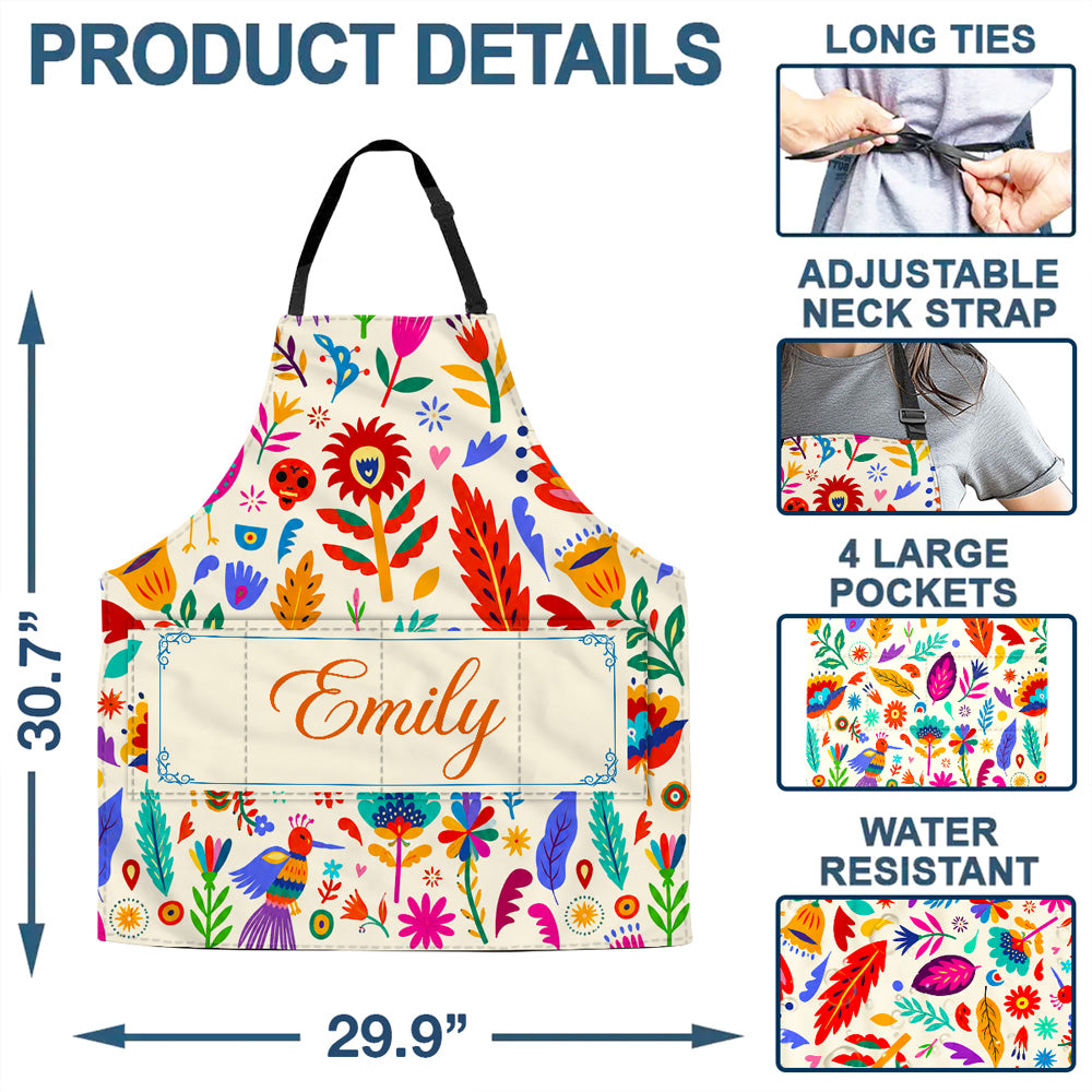 Fiesta in Bloom - Personalized Apron