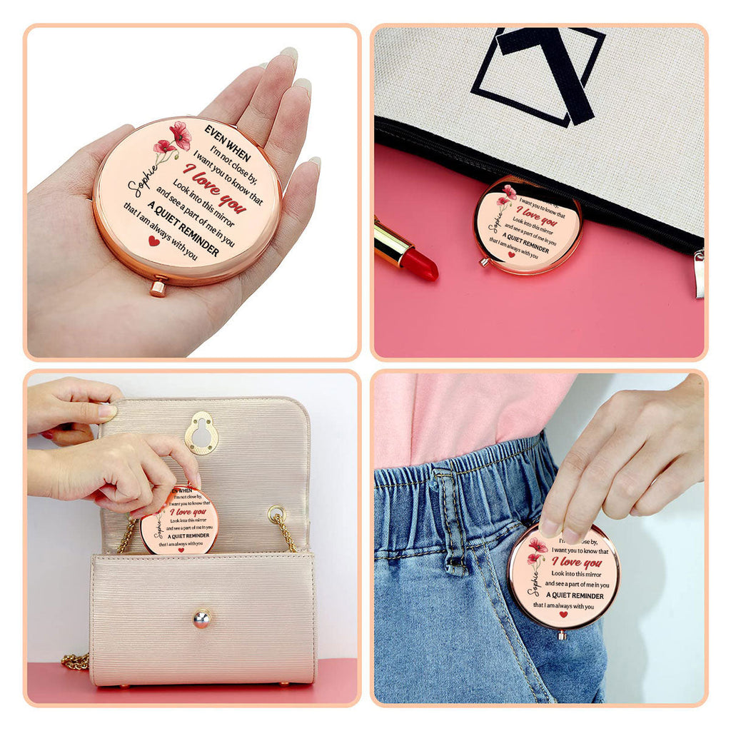 A Part Of Me In You - Personalized Compact Mirror