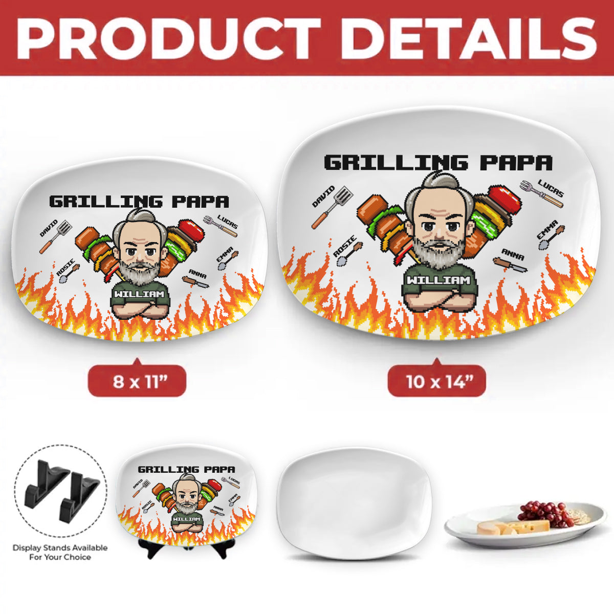 Grilling Dad - Personalized Platter