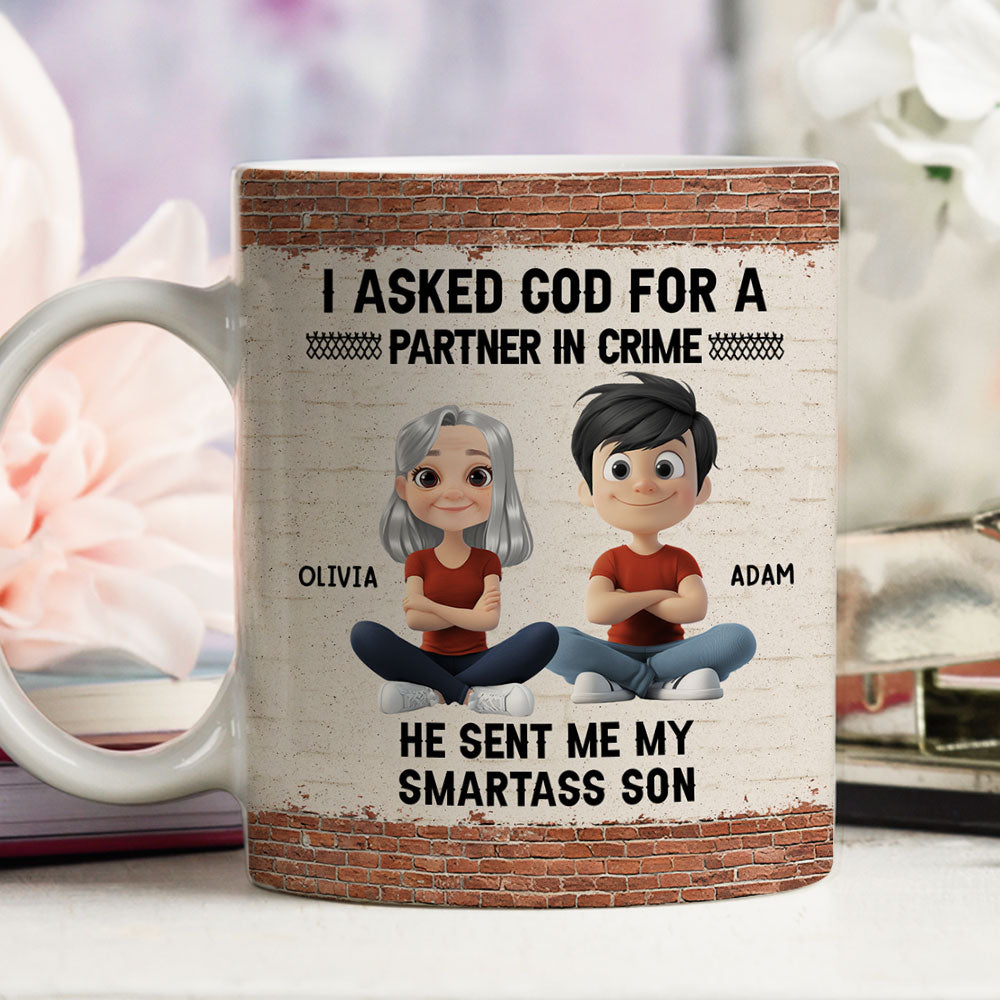 Custom Christmas & Birthday Gift for Daughter • God Sent You To Me - Personalized Coffee Mug