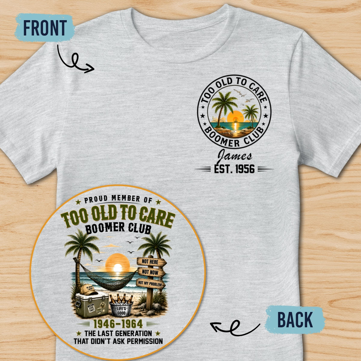Custom Best Friend, Christmas & Birthday Friendship Keepsake Gift • My Give A Damn Is Broken - Personalized Shirt