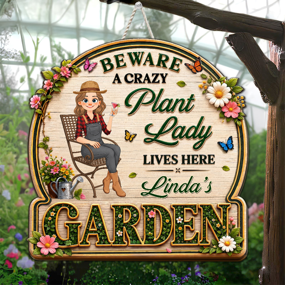 Custom 3D Home & Wall Decor, Birthday & Christmas Gift • Just The Stylized Lady - Personalized 3D Effect Wood Sign