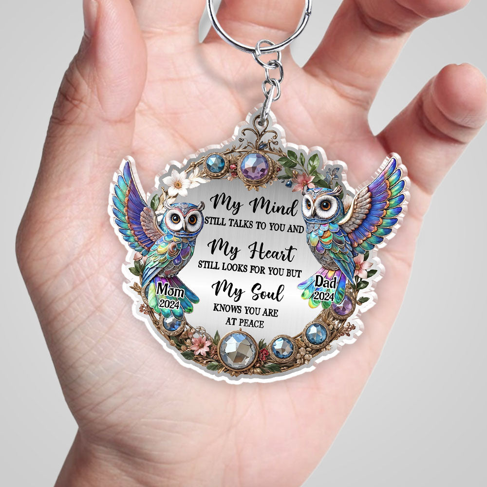 Owl My Mind My Heart My Soul - Personalized Acrylic Keychain
