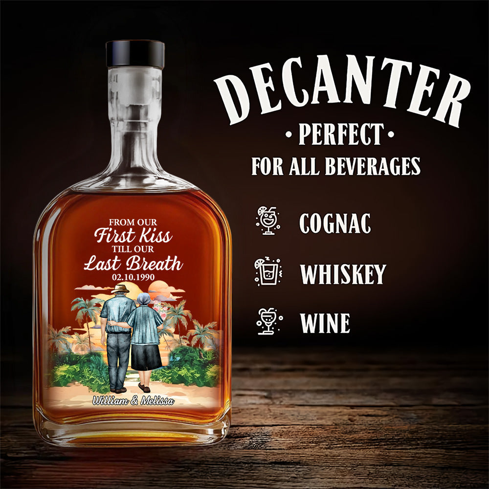 From Our First Kiss - Personalized Spirits Decanter