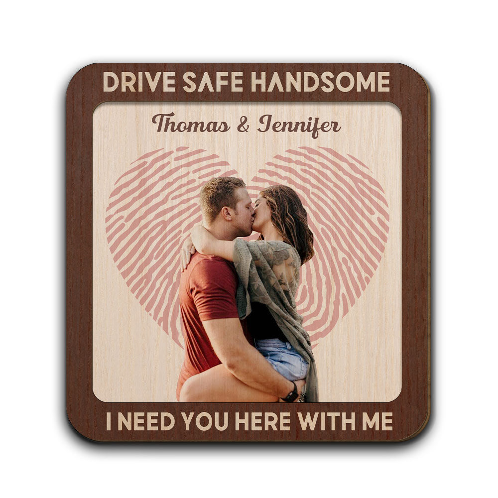 Drive Safe Handsome Photo - Personalized Car Visor Clip