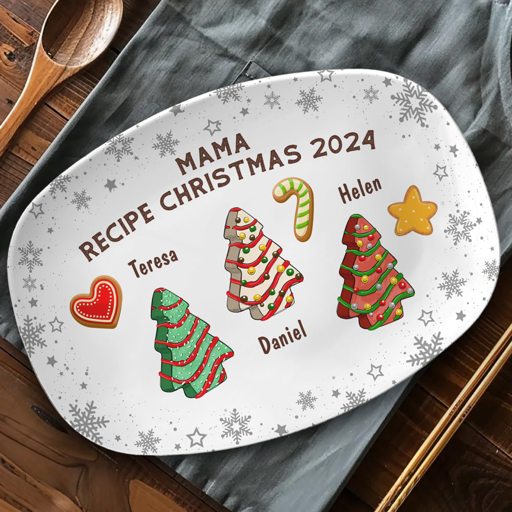 Recipe For Christmas 2024 - Personalized Platter