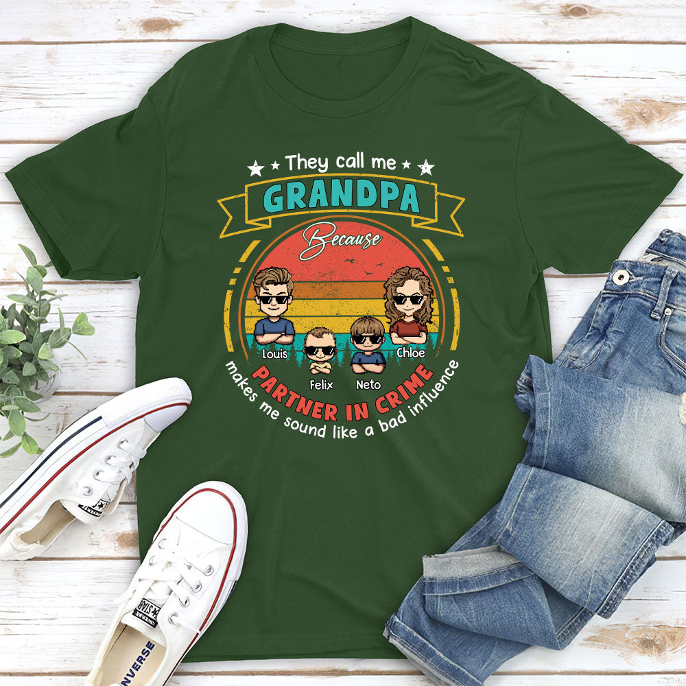 Custom Father's Day, Special Gift for Dad & Grandpa • Bad Influence - Personalized Shirt