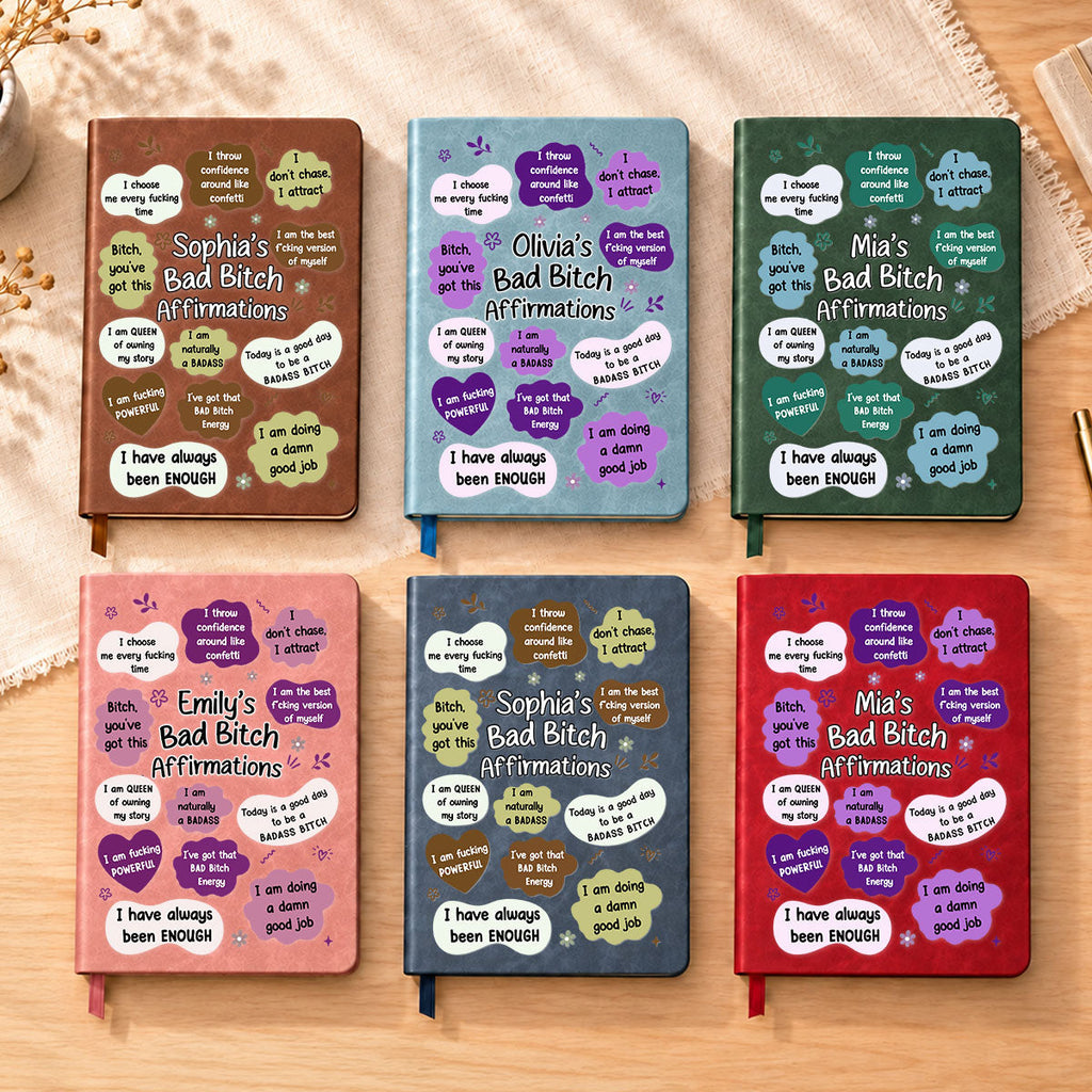 I Am More Than Enough - Personalized Leather Journal