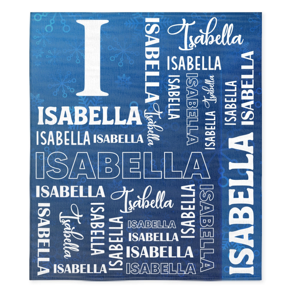 Name Collage - Personalized Fleece Blanket