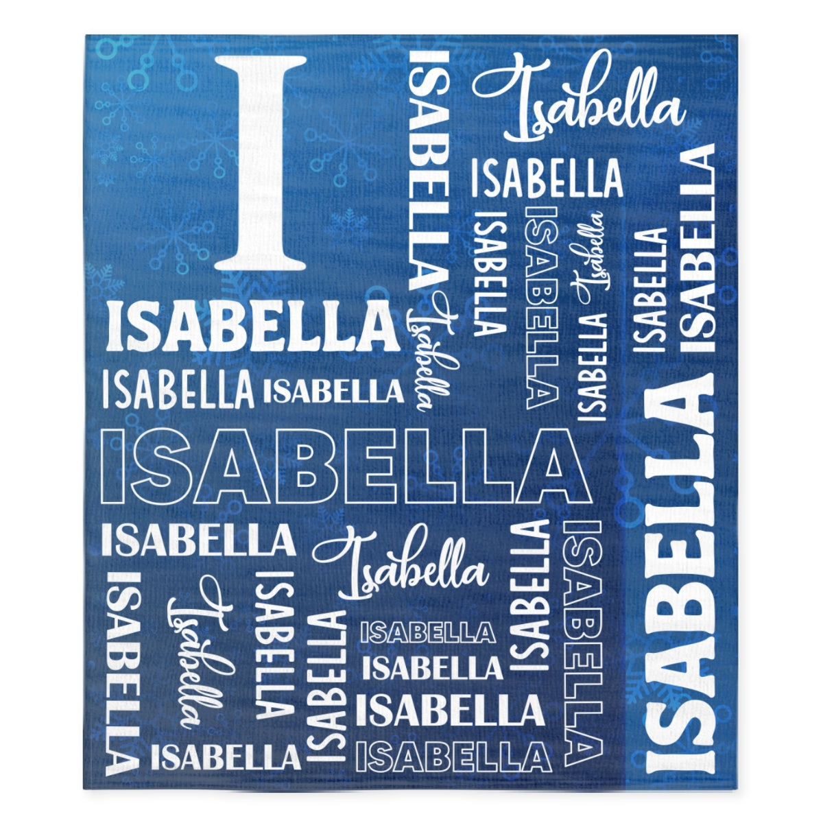 Name Collage - Personalized Fleece Blanket