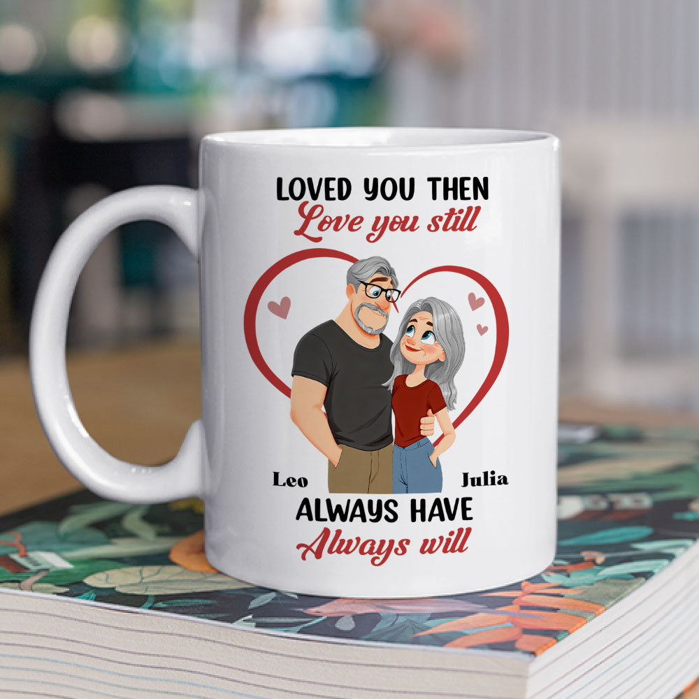 Custom Anniversary Keepsake Gifts For Couple • Loved You Then - Personalized Coffee Mug