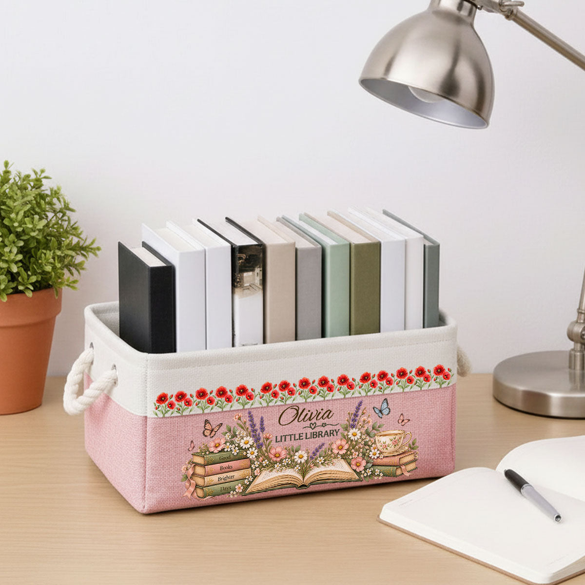 A Shelf Full Of Love - Personalized Storage Basket