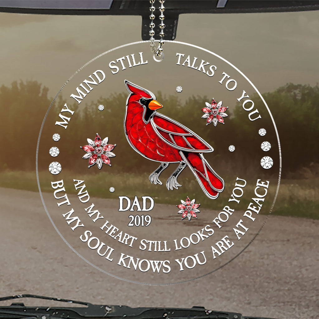 My Soul Knows You Are At Peace Ver 2 - Personalized Car Ornament