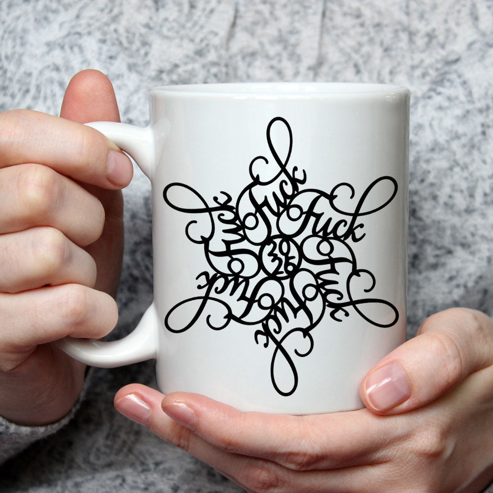 Custom Best Friend, Christmas & Birthday Friendship Keepsake Gift • Hidden Snowflake - Personalized Coffee Mug