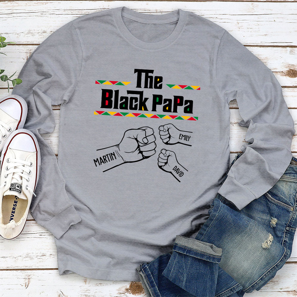 Custom Father's Day, Special Gift for Dad & Grandpa • The BlackGrandfather - Personalized Shirt - Sweatshirt