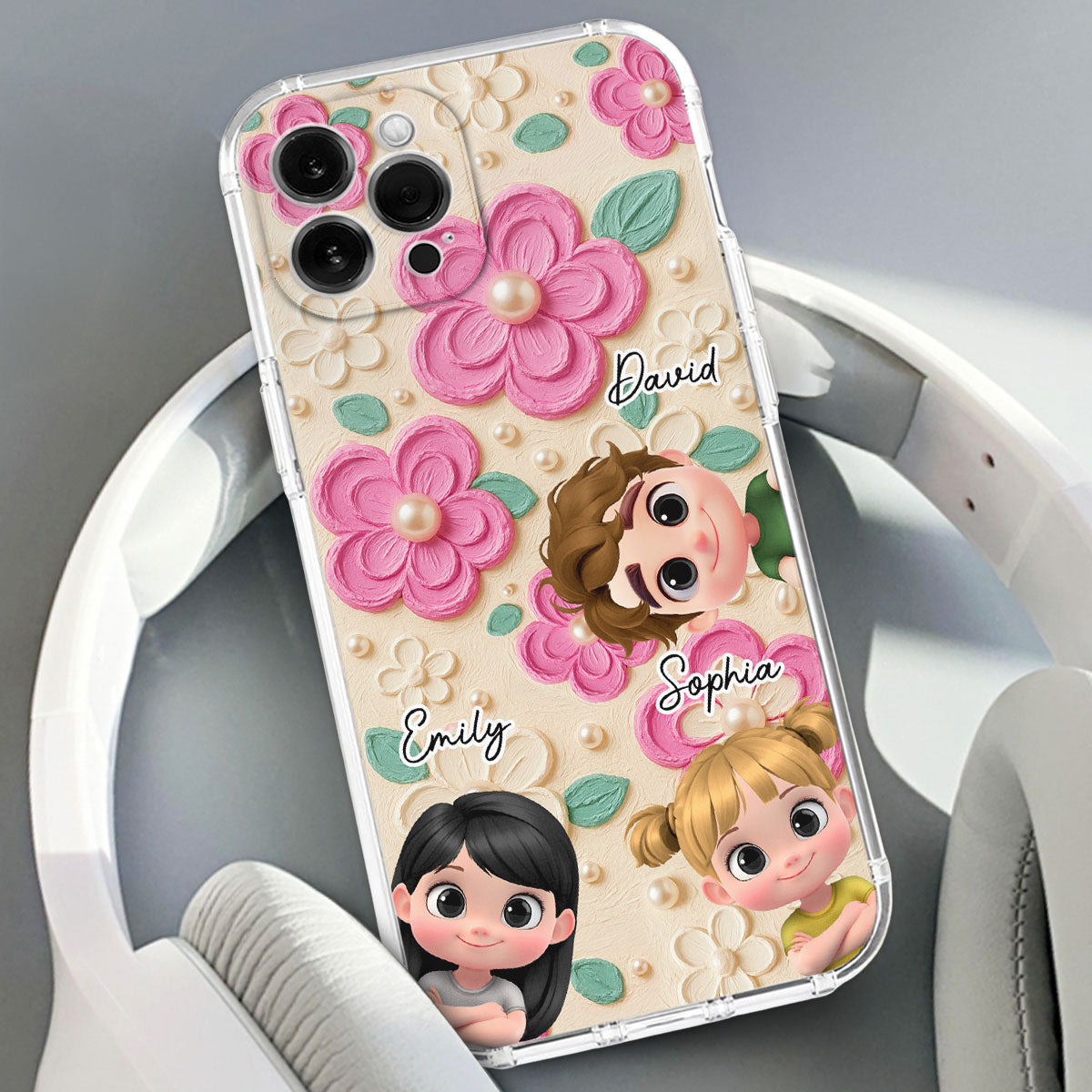 Proud Of Being Grandma - Personalized 3D Effect Phone Case