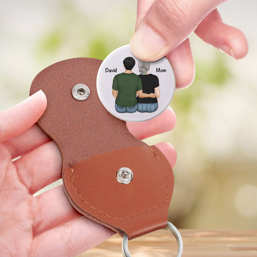 Custom Coin Keychain for Son, Father's Day Birthday Gifts • Remember I Always Love You - Personalized Pocket Hug