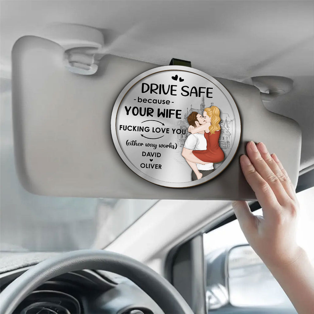 Either Way Works - Personalized Car Visor Clip